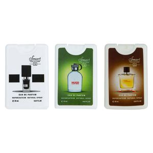 عطر جیبی مردانه اسمارت کالکشن مدل بلک افغان هوگو تق هرمس حجم 20 میلی لیتر بسته 3 عددی